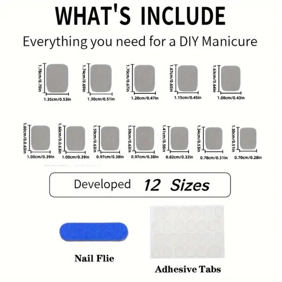 Fake Nails 24  Press On Style Red Hearts Swirl Glam Sexy Trendy Stylish Silver - Picture 3 of 4